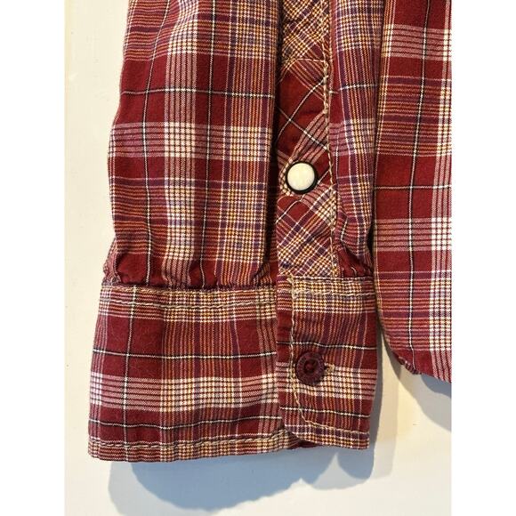 Buffalo DAVID BITTON Shirt Men's Size XL Button Down Red Plaid Western Cotton - Picture 7 of 8